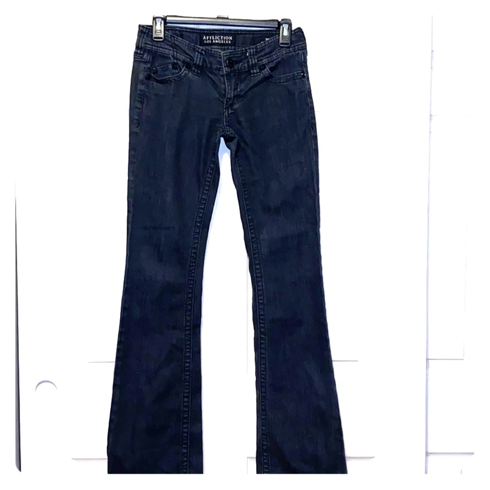 AFFLICTION Black Denim Jade Bootcut Jeans